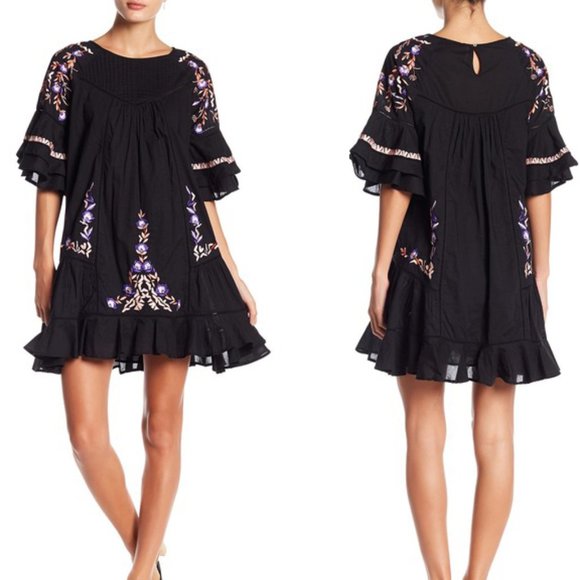 Free People Dresses & Skirts - Free People Pavlov Embroidered Mini Dress-NWT-S